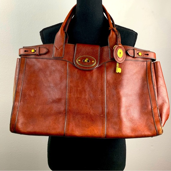 Fossil Bags Fossil Vintage Reissue Xl Weekender Leather Totesatchel